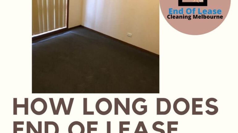 End of lease cleaning time