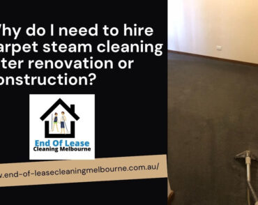 carpet steam cleaning after renovation