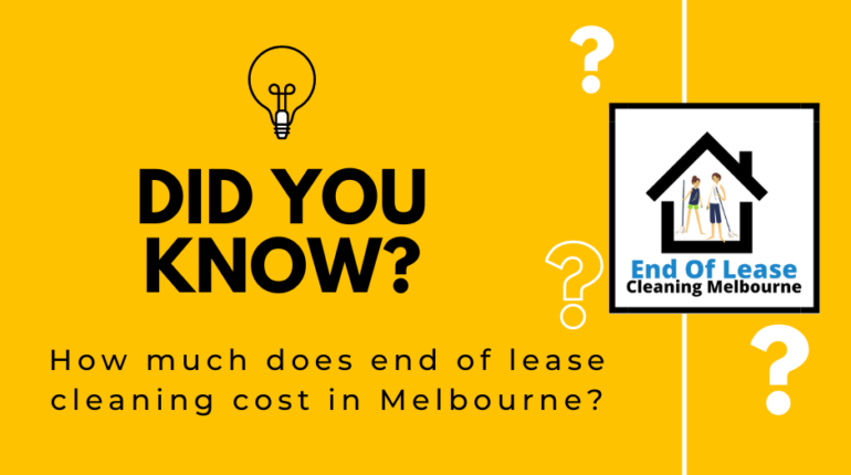 how much does end of lease cleaning cost