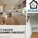 Vacate cleaning checklist Vacate cleaning checklist
