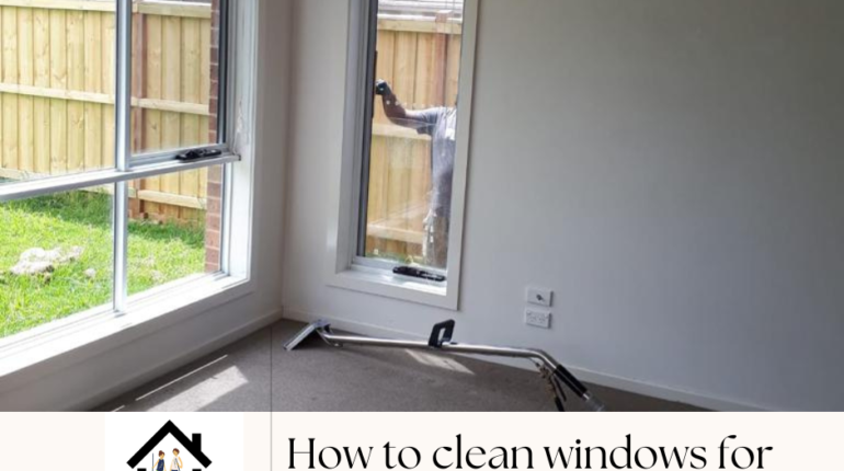 Window cleaning for end of lease cleaning