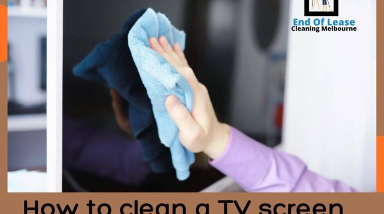 How to clean a TV screen