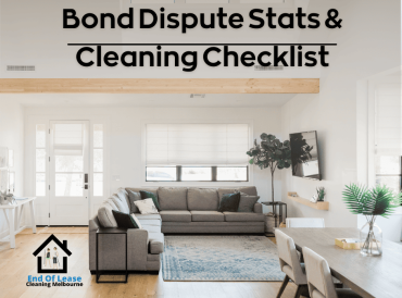 Bond Dispute Stats & Cleaning Checklist Living room with checklist title