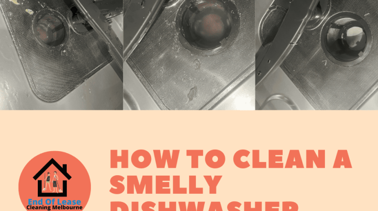 Steps to clean a dishwasher